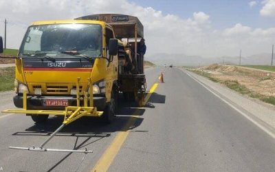 خط کشی ۶۸ کیلومتر از محور های مواصلاتی شهرستان دلفان
